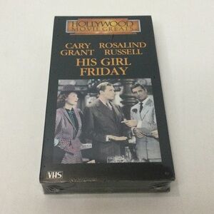 Hollywood Movie Greats His Girl Friday Brand New Sealed VHS Tape